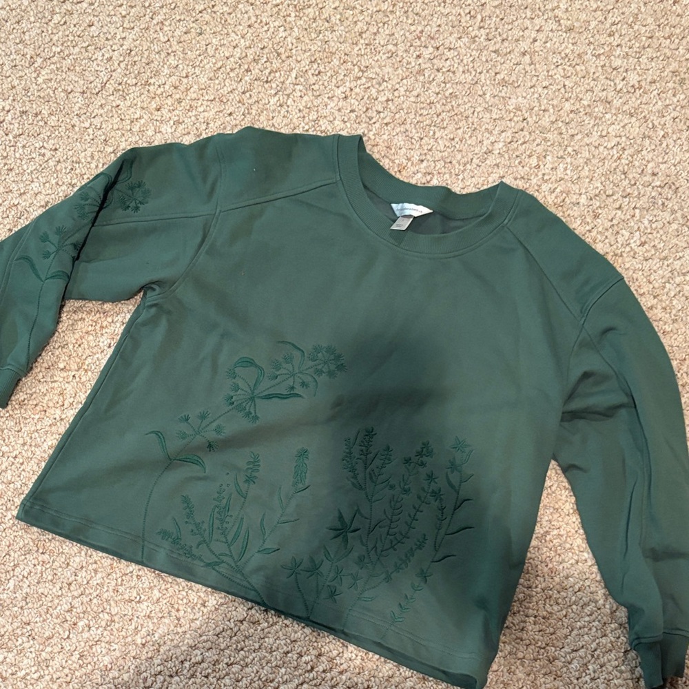 Christopher & Banks green Sweatshirt